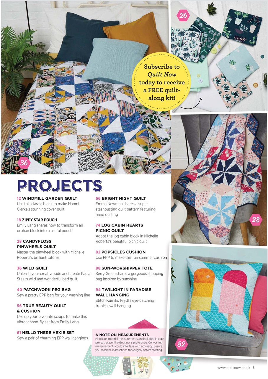 Quilt Now Preview Pages