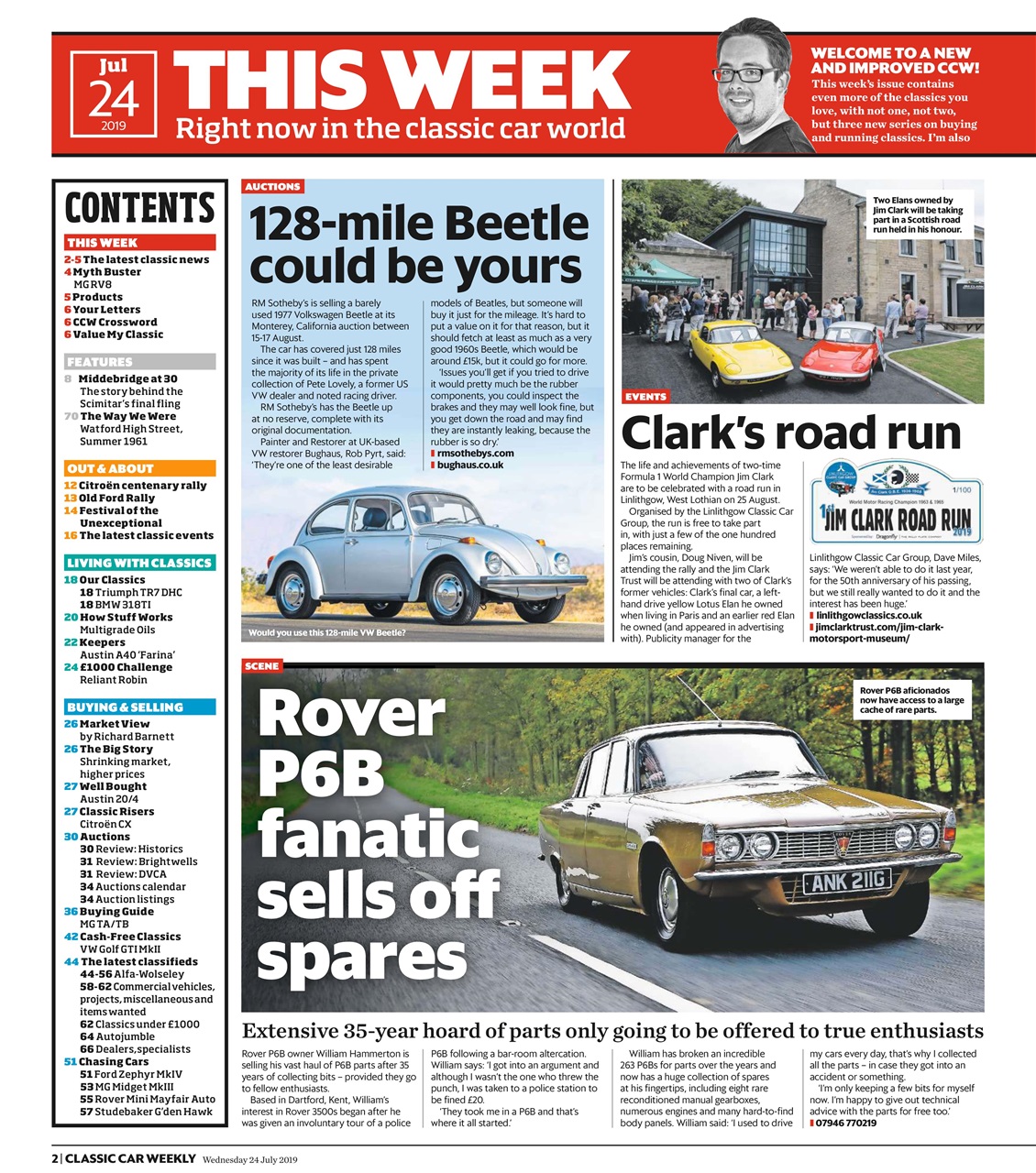 Classic Car Weekly Preview Pages