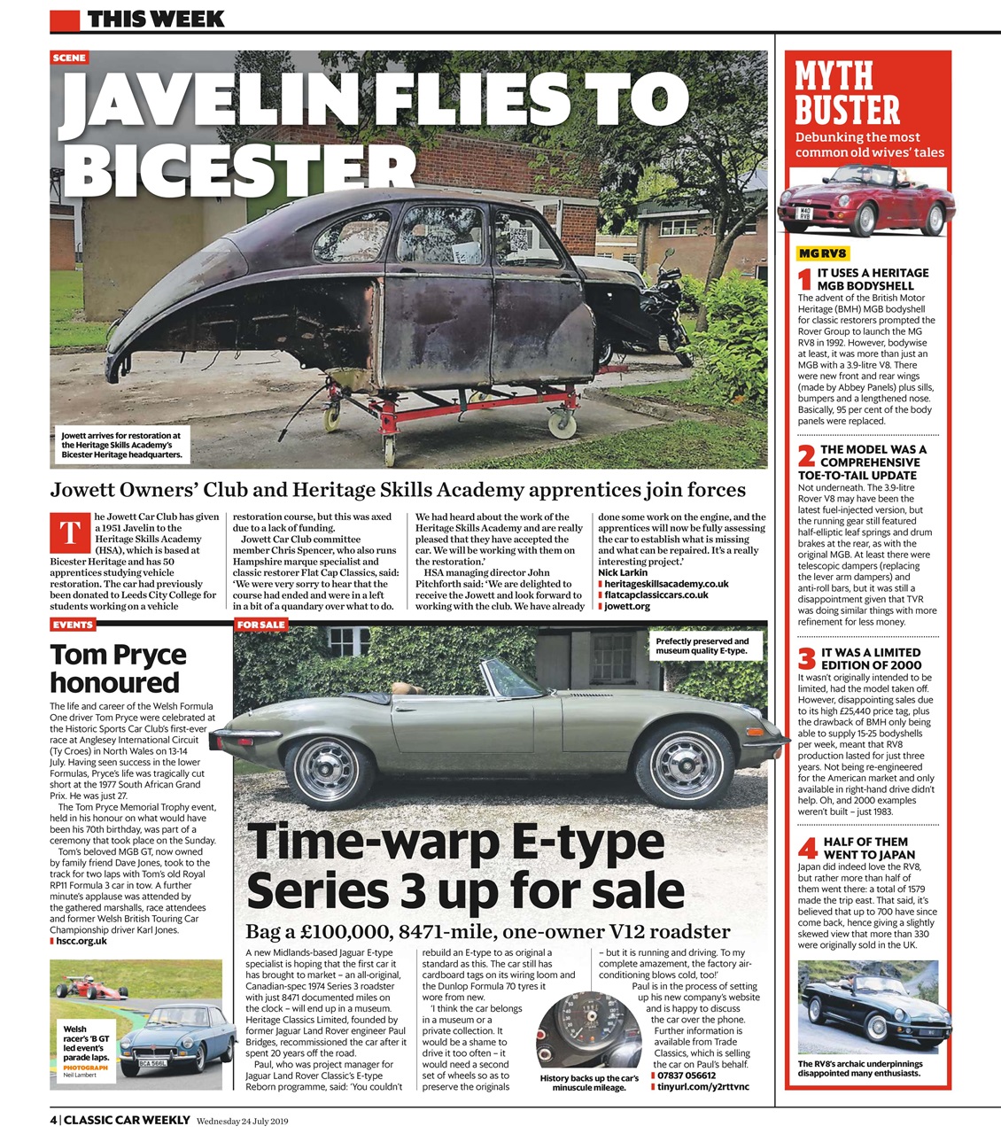 Classic Car Weekly Preview Pages