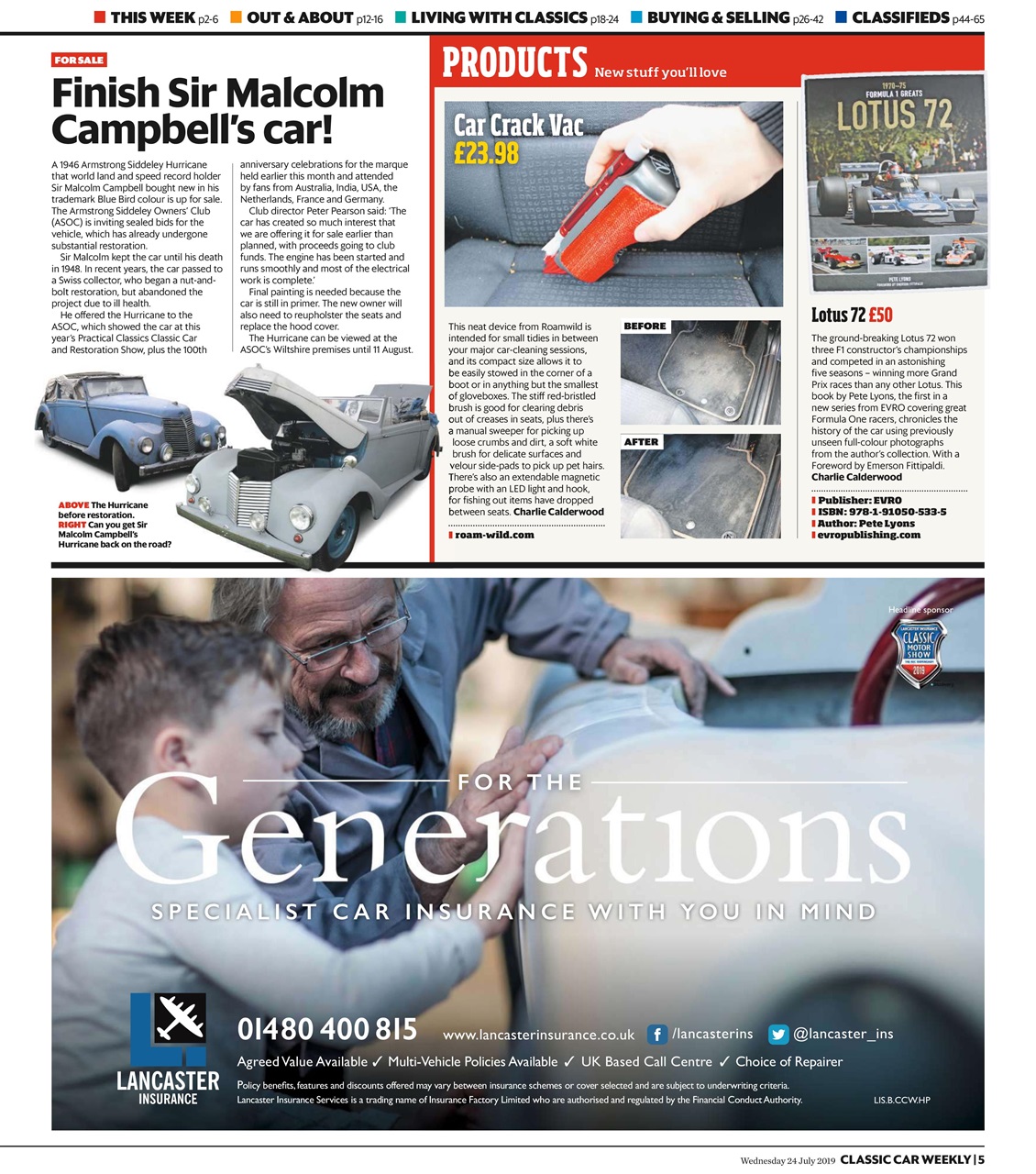 Classic Car Weekly Preview Pages
