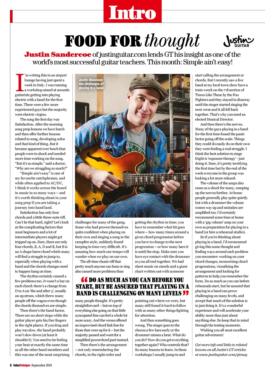 Guitar Techniques Preview Pages