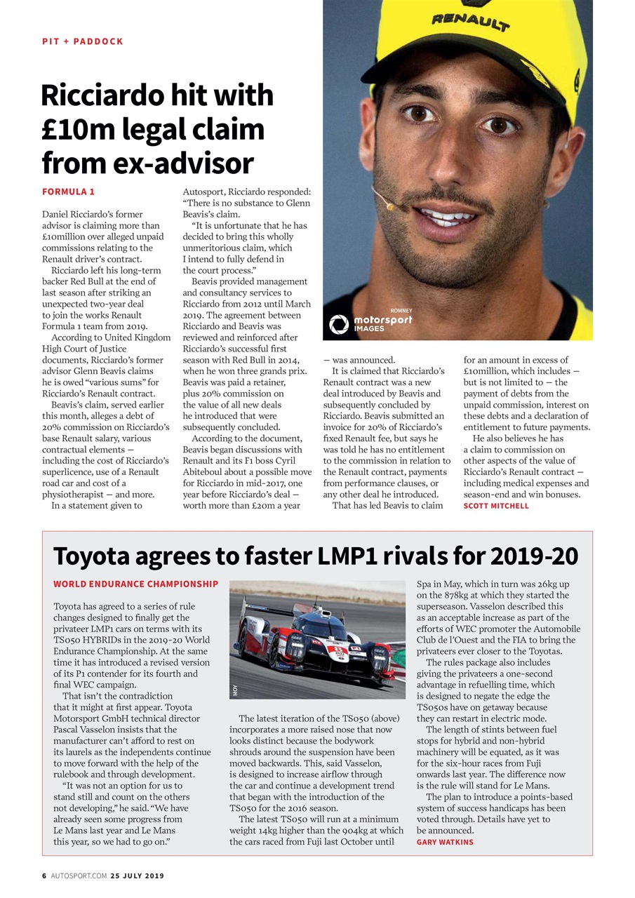 Autosport Preview Pages