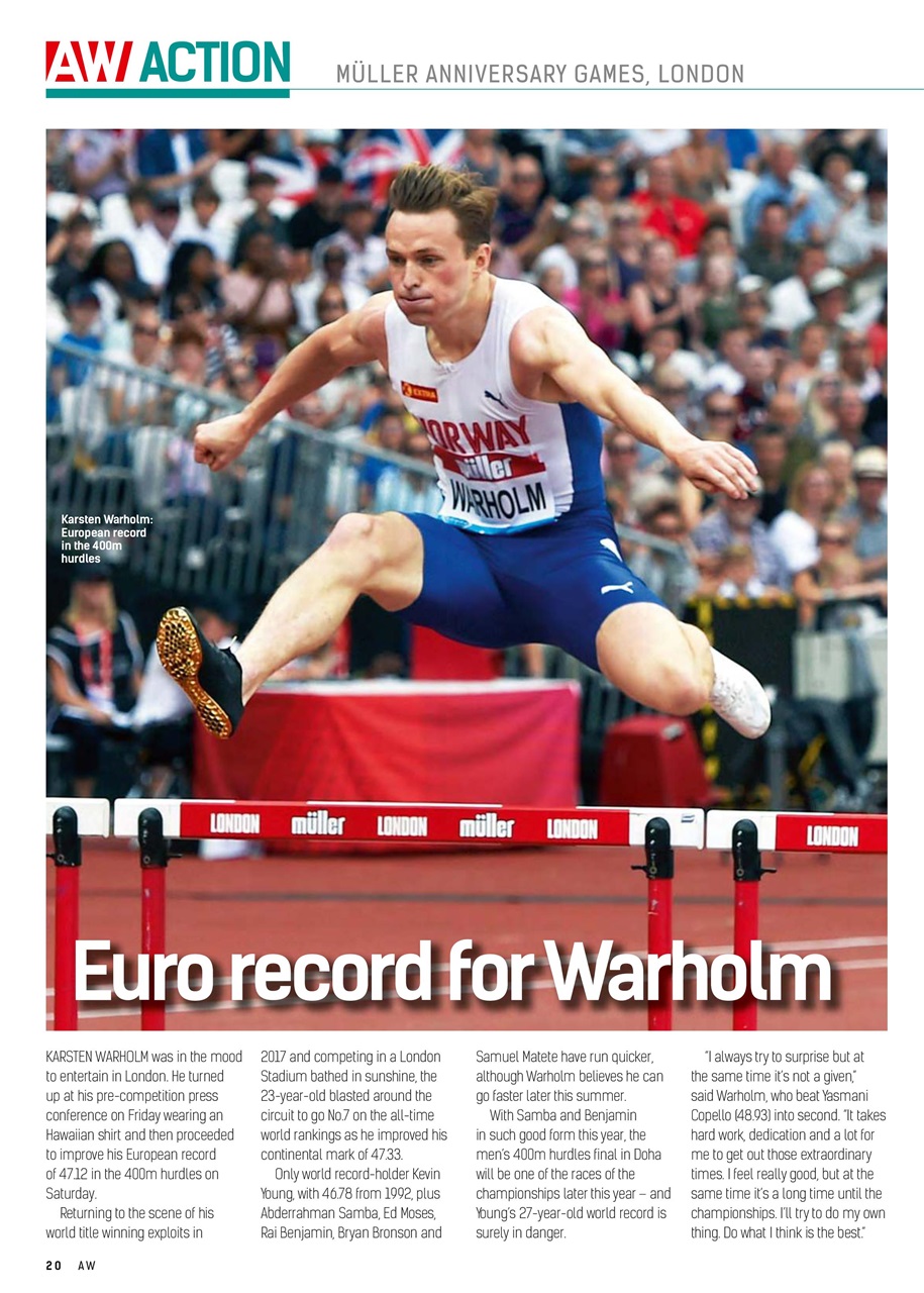 AW – Athletics Weekly Magazine Preview Pages