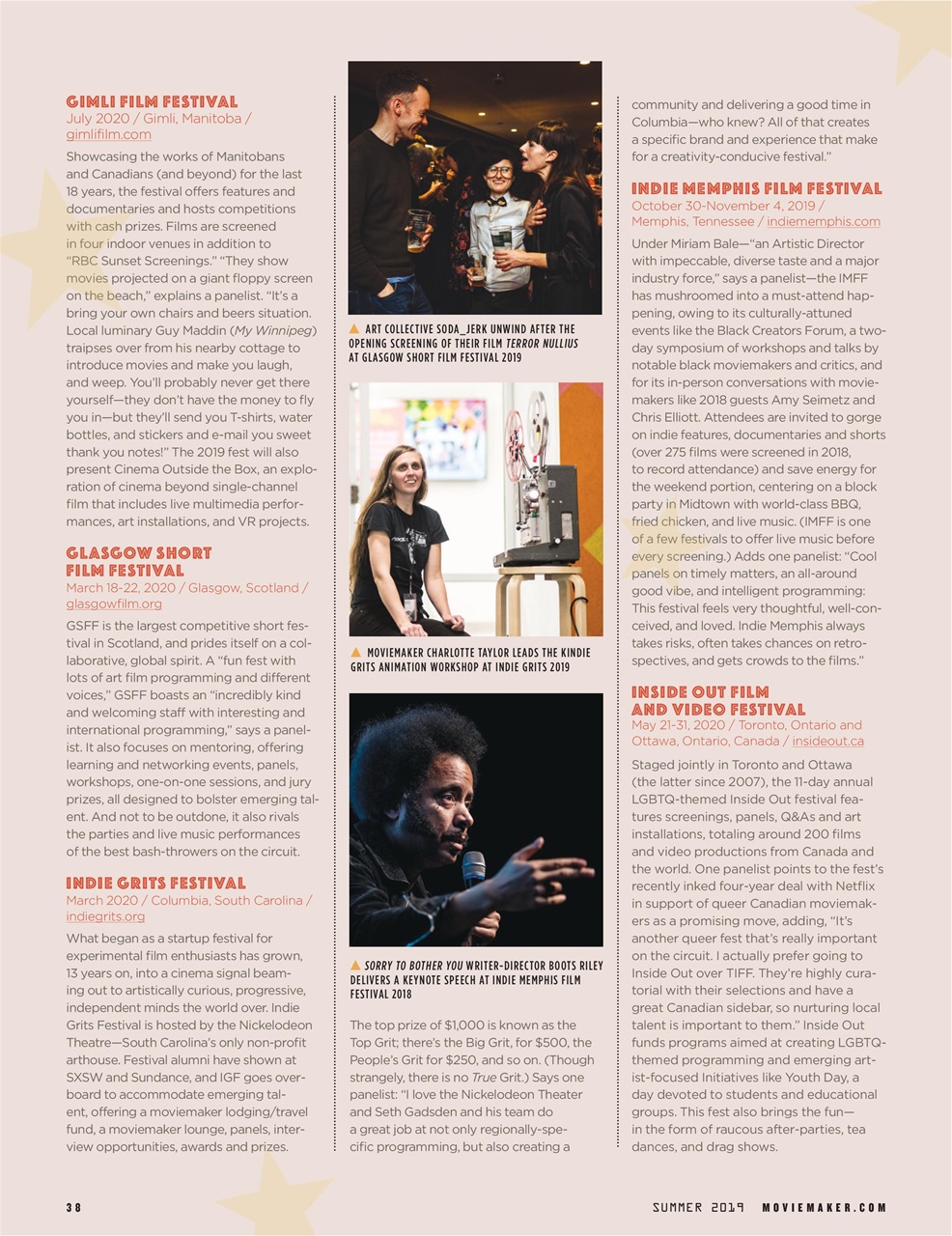 MovieMaker Magazine Preview Pages