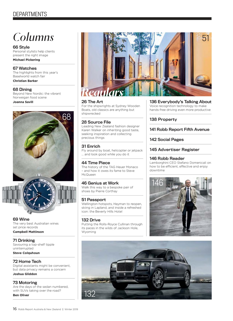 Robb Report Australia & New Zealand Preview Pages