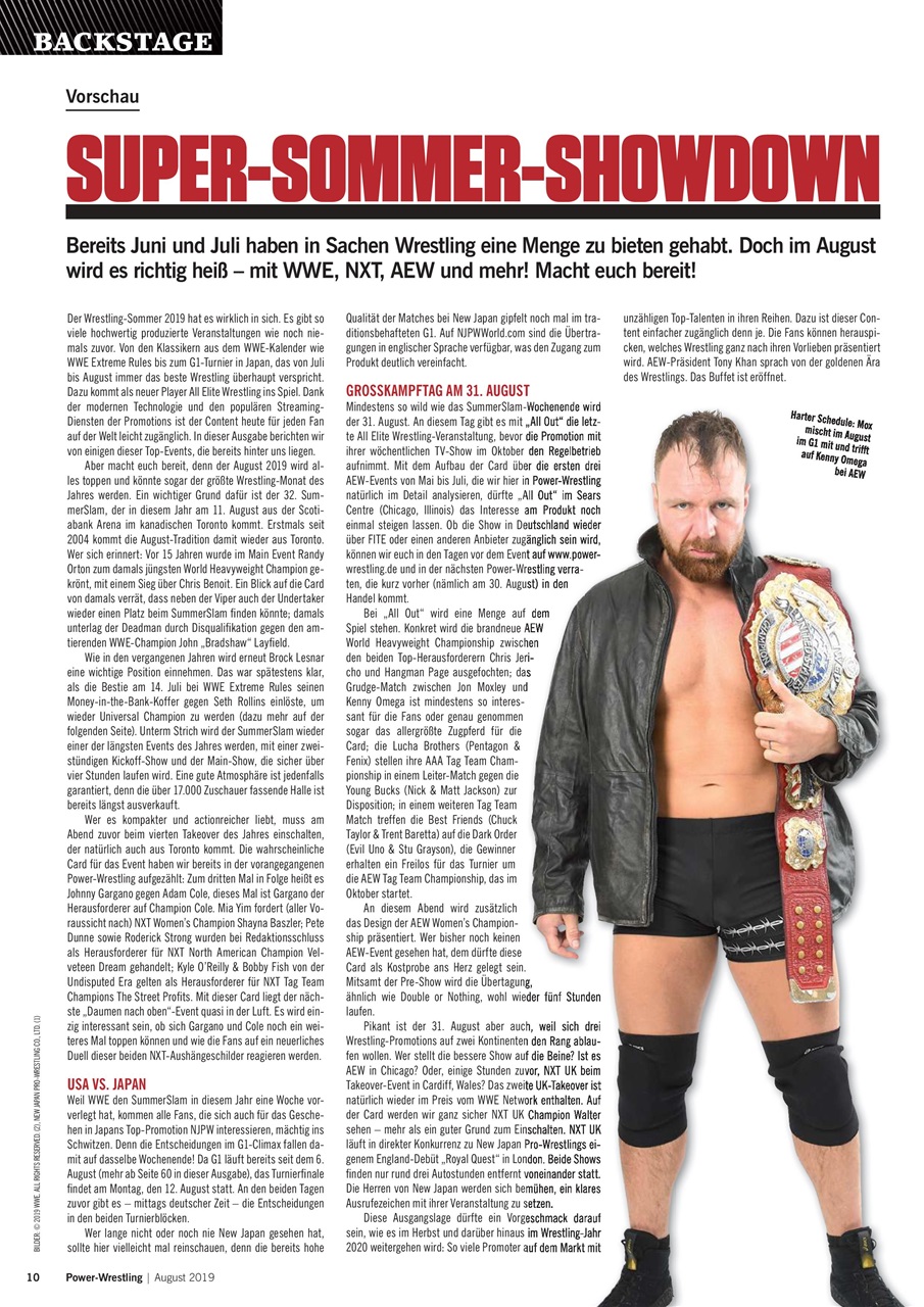Power-Wrestling Preview Pages