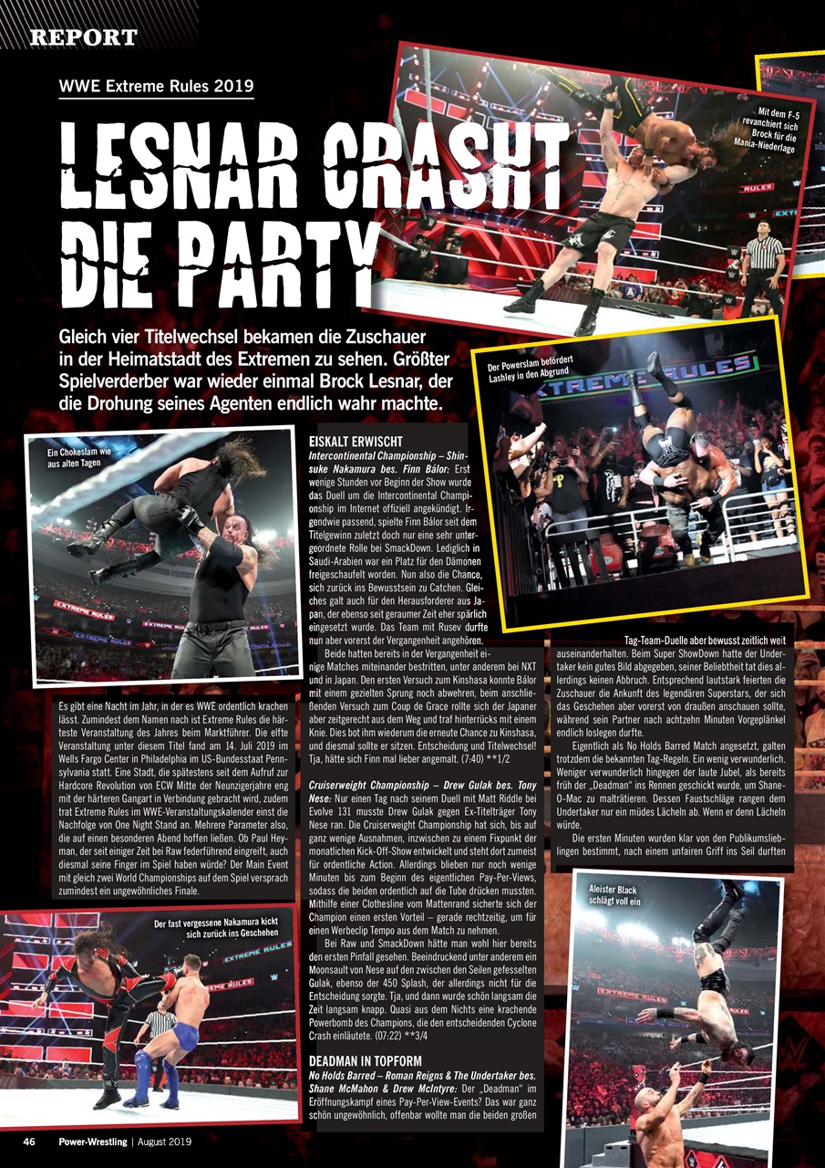Power-Wrestling Preview Pages