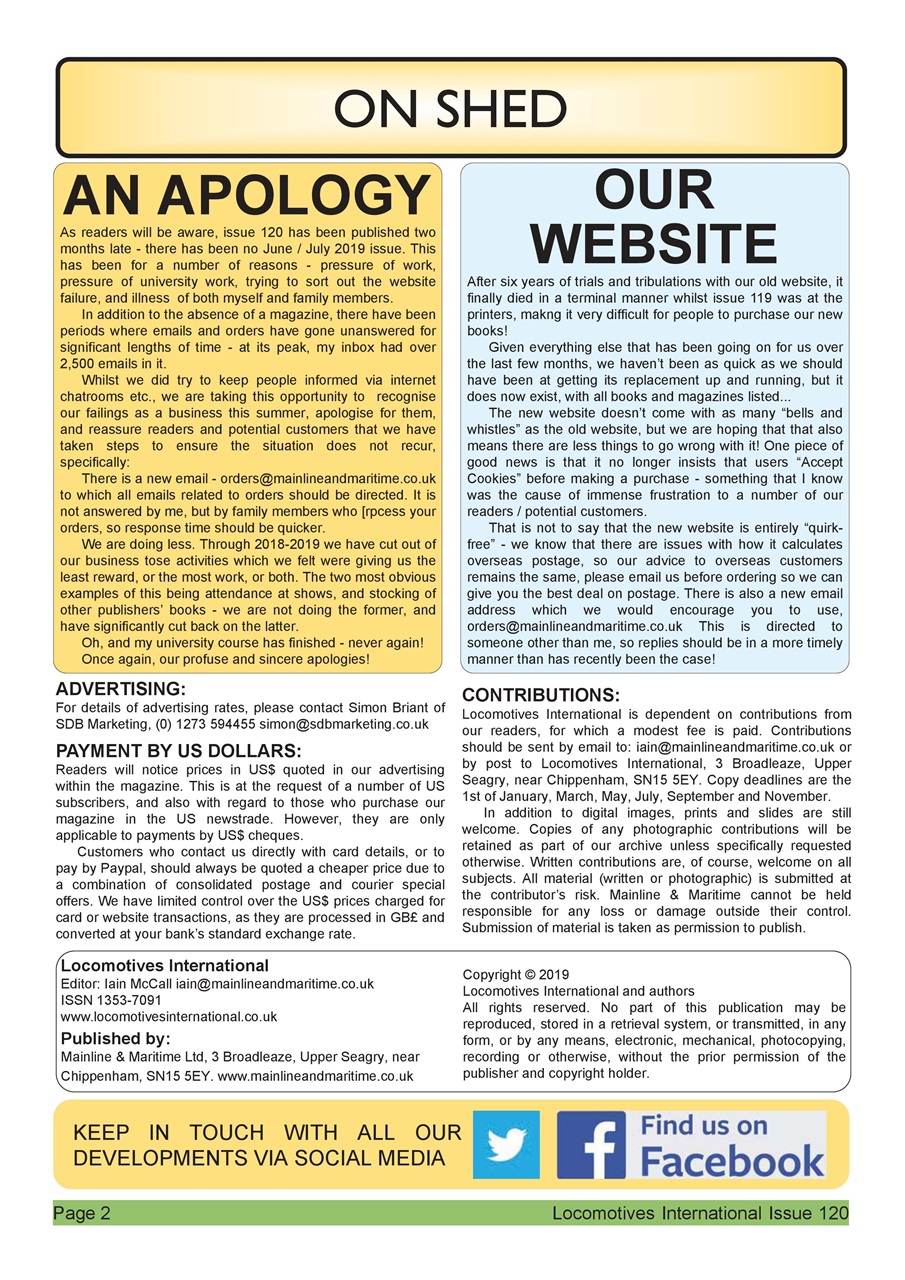 Locomotives International Preview Pages