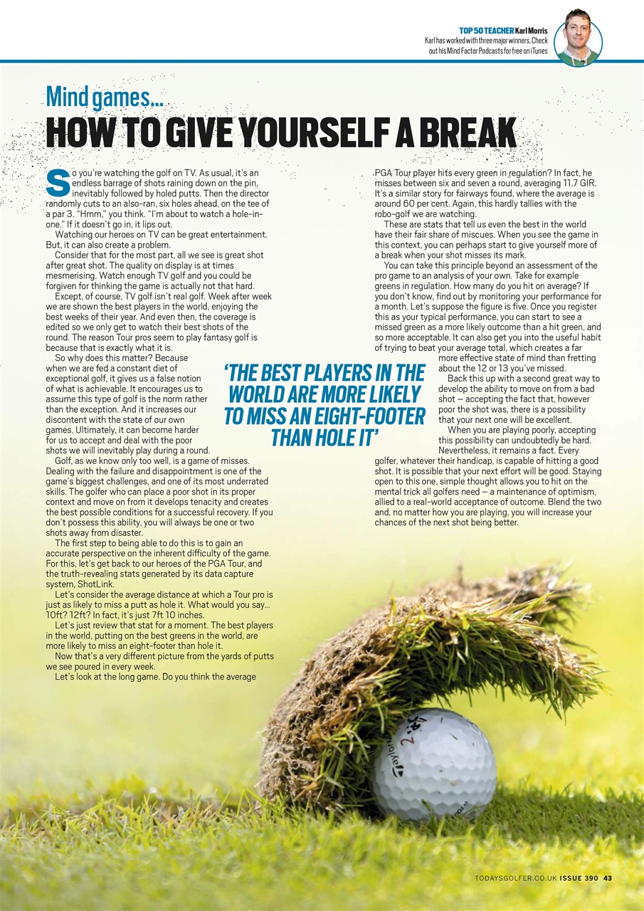 Today's Golfer Preview Pages