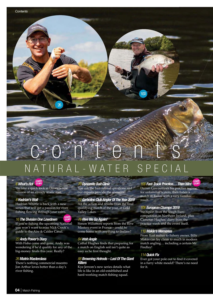 Match Fishing Preview Pages