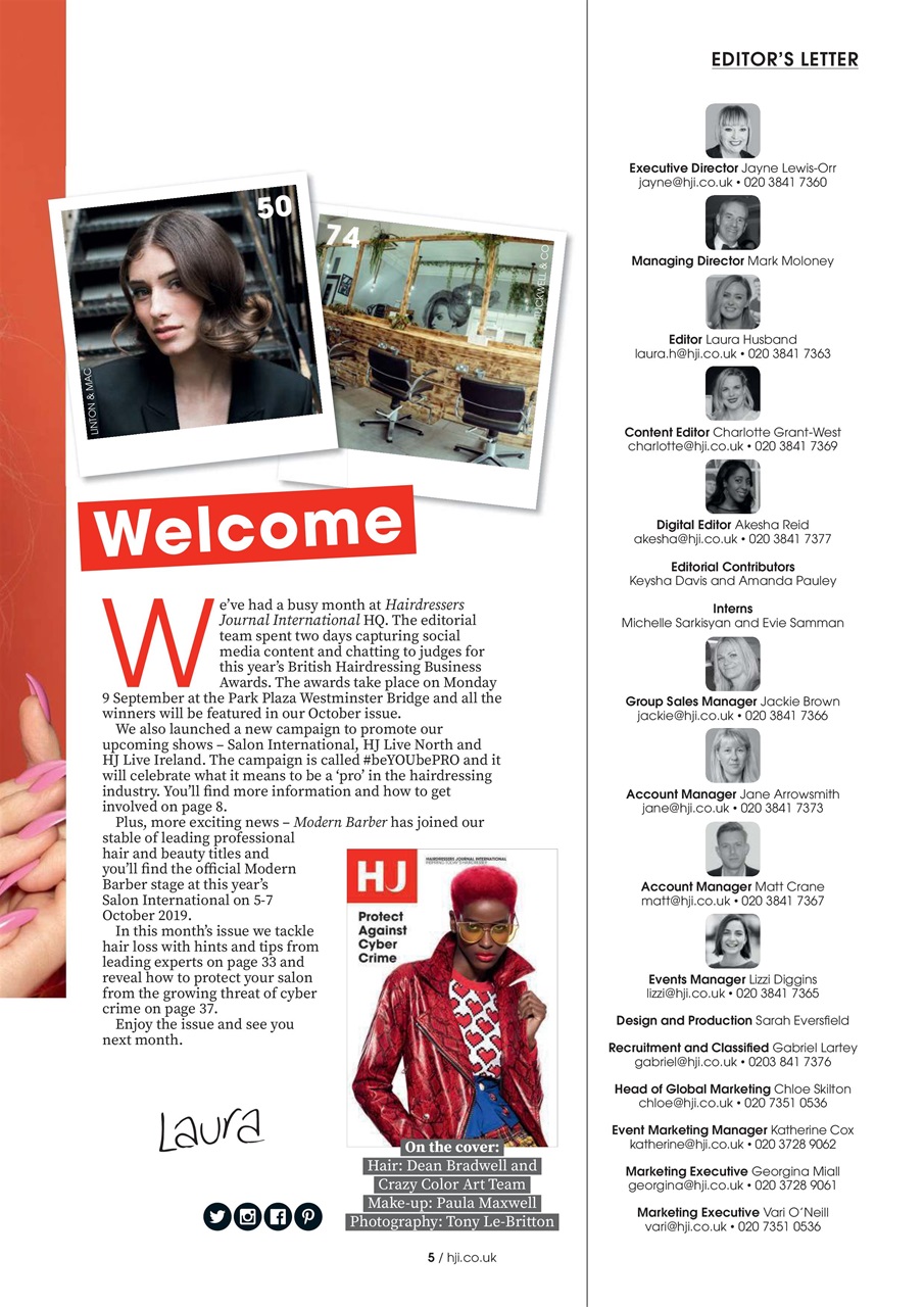 Hairdressers Journal Preview Pages