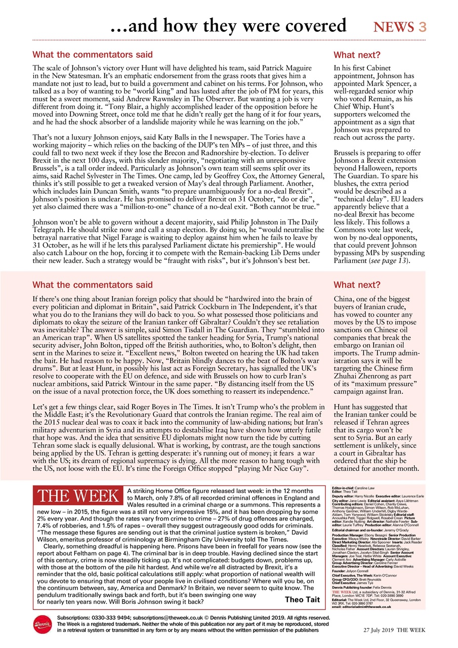 The Week Preview Pages