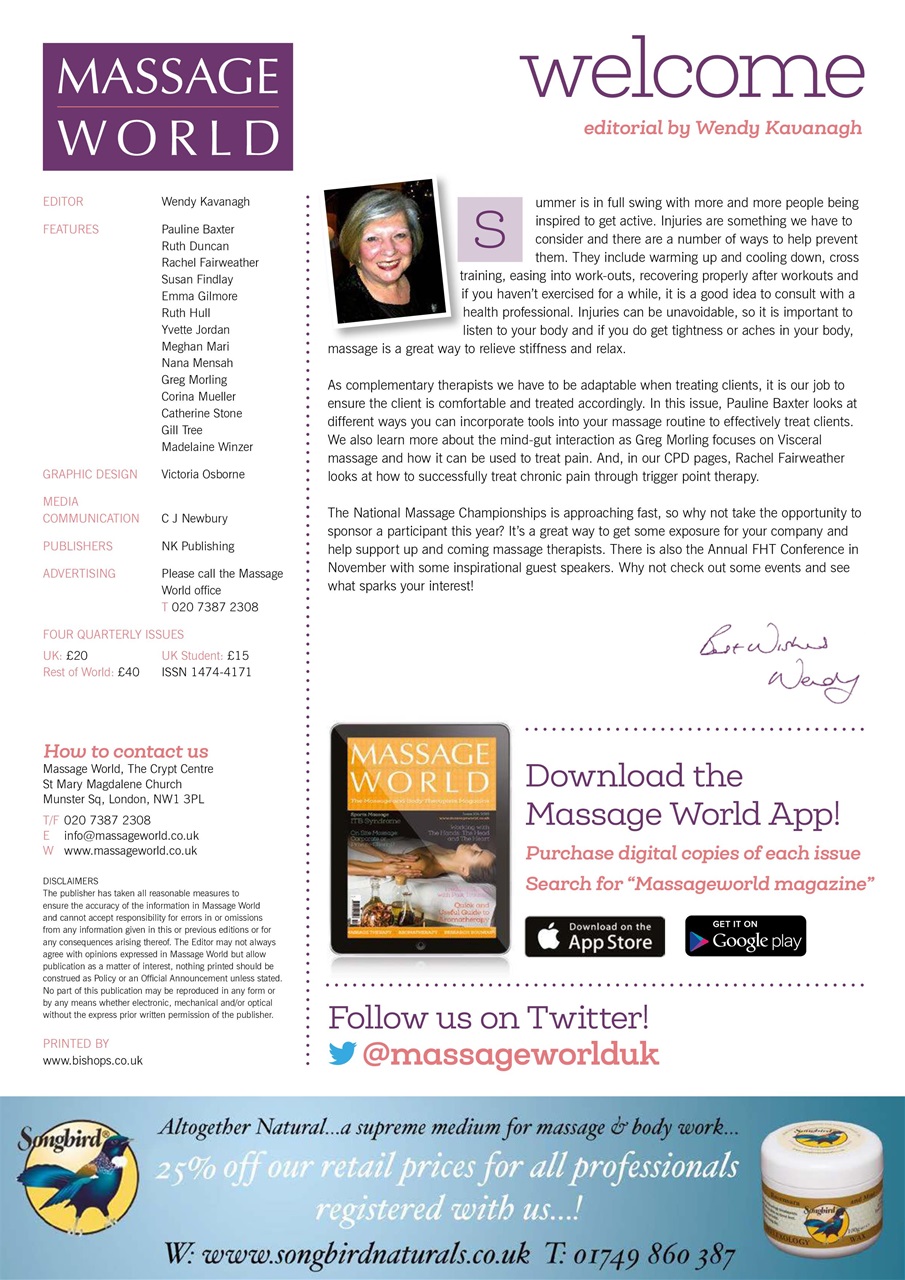 Massage World Preview Pages