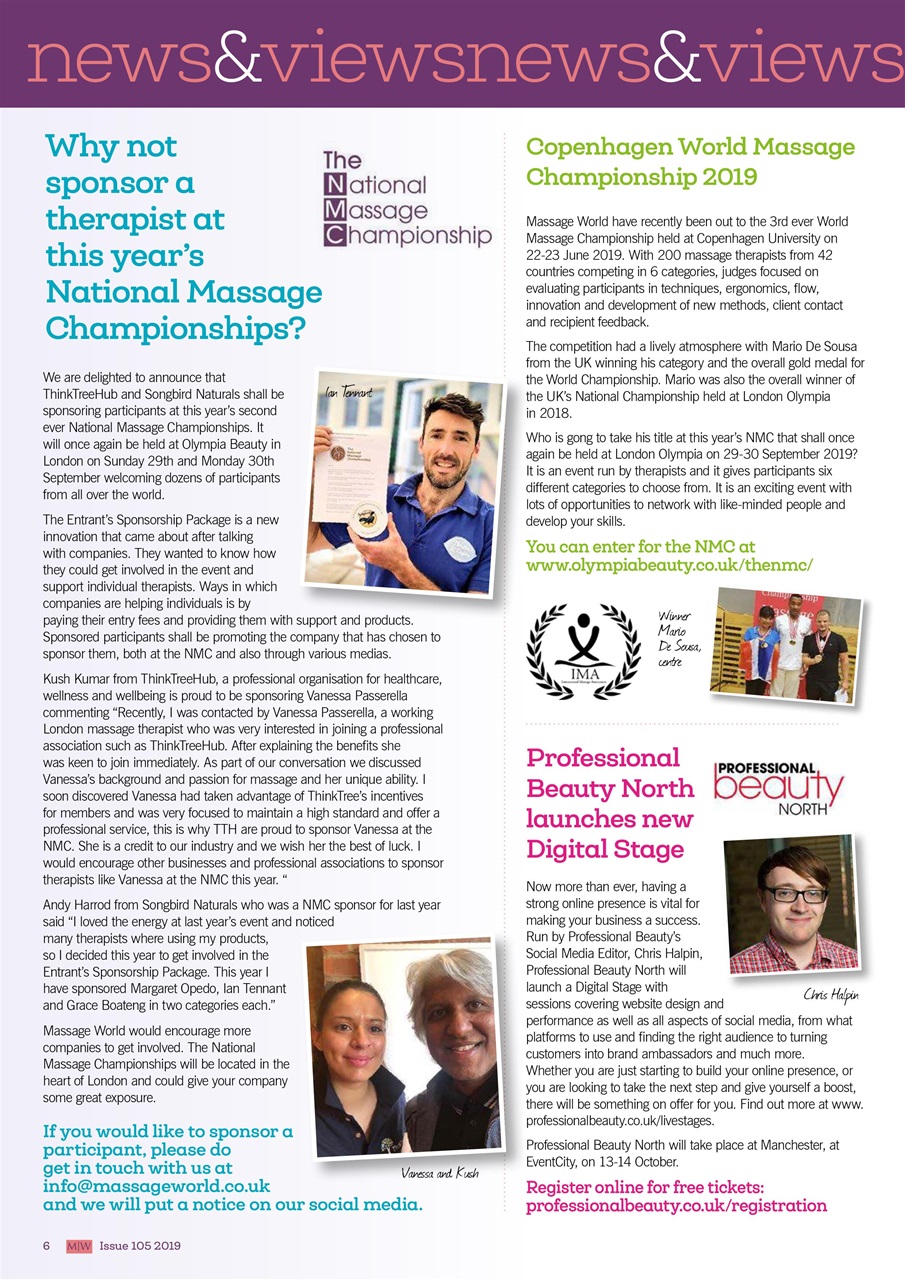 Massage World Preview Pages