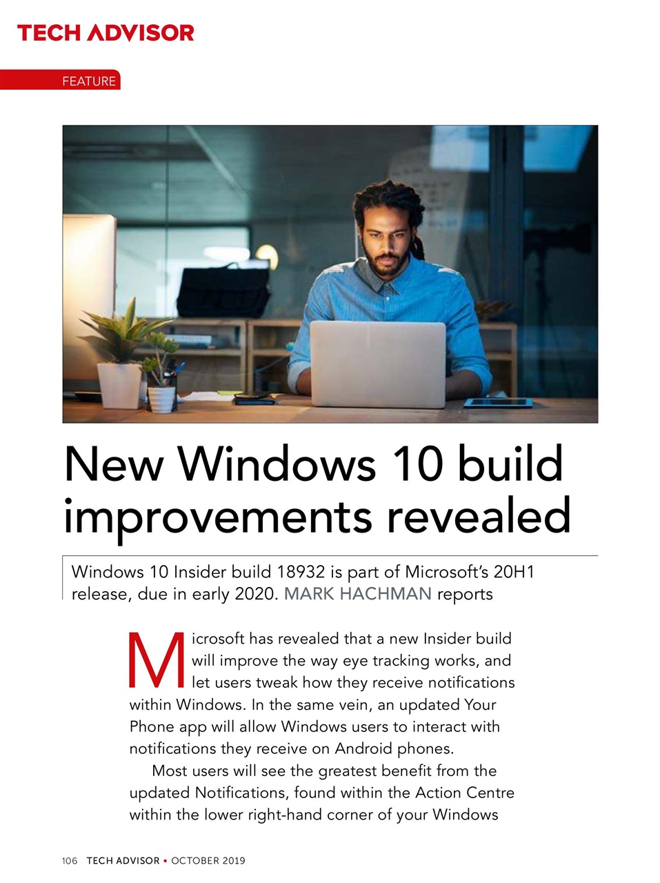Tech Advisor Preview Pages