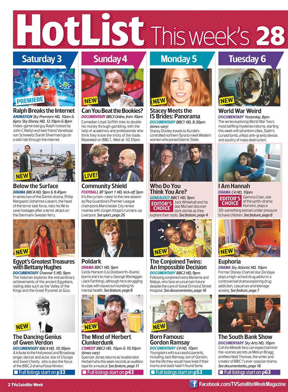 TV & Satellite Week Preview Pages