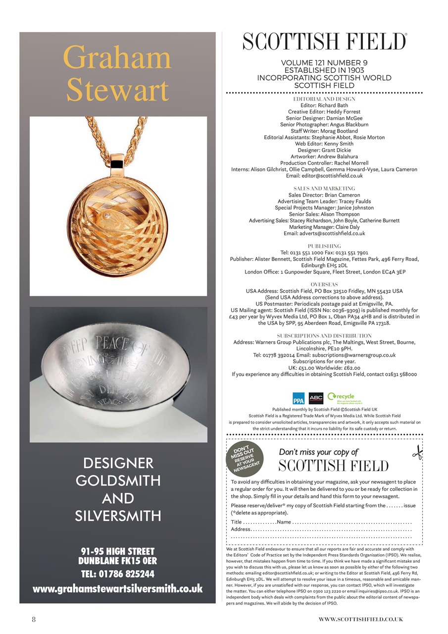 Scottish Field Preview Pages