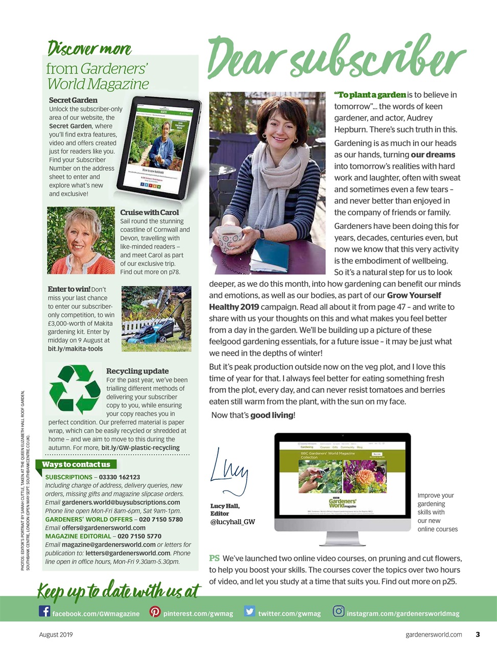 BBC Gardeners’ World Magazine Preview Pages