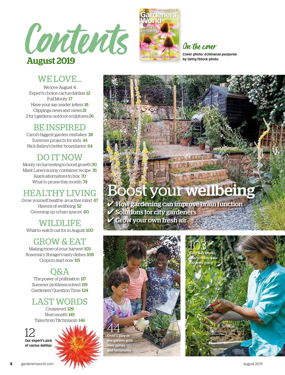 BBC Gardeners’ World Magazine Preview Pages