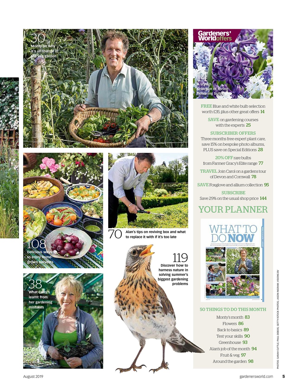BBC Gardeners’ World Magazine Preview Pages