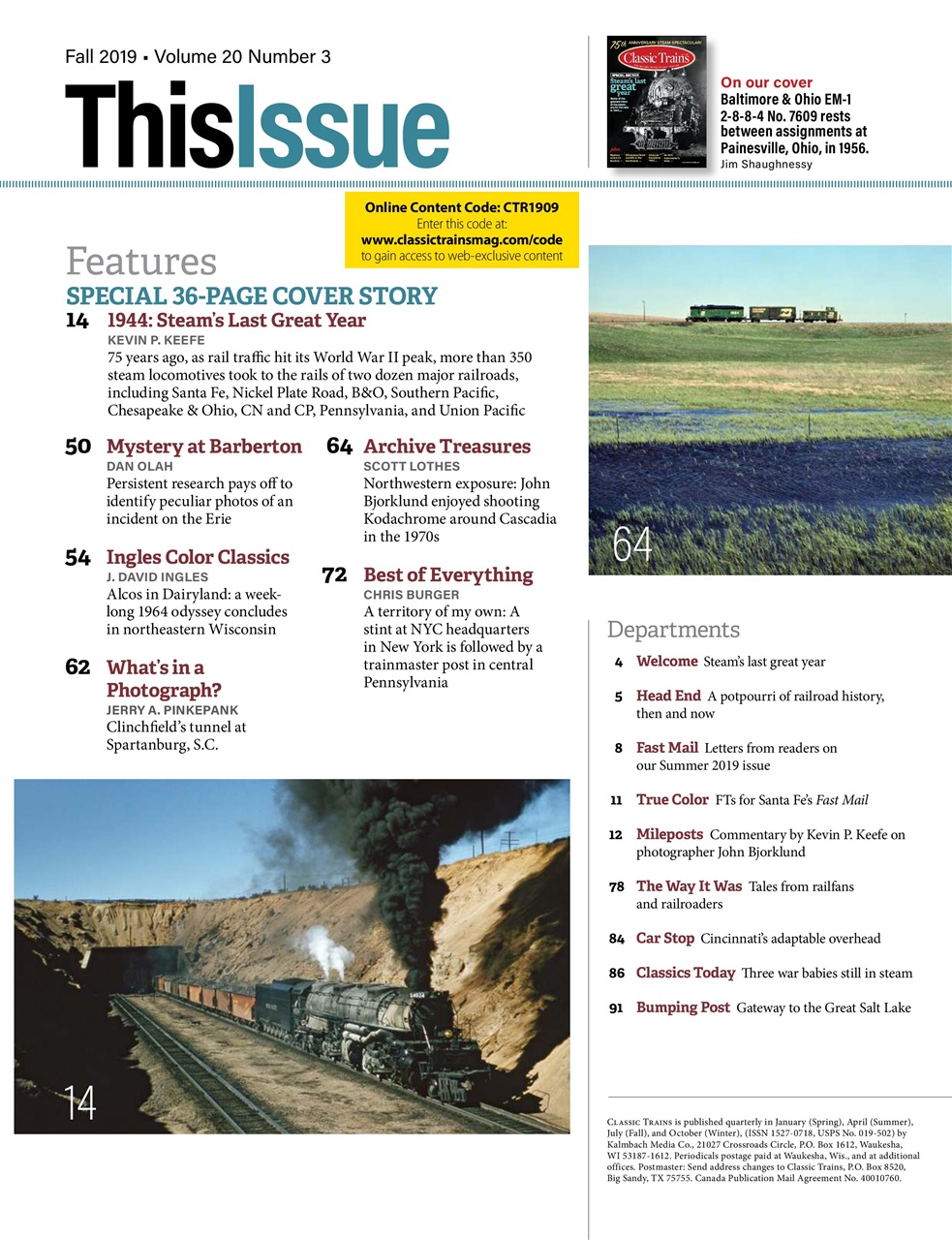 Classic Trains Preview Pages