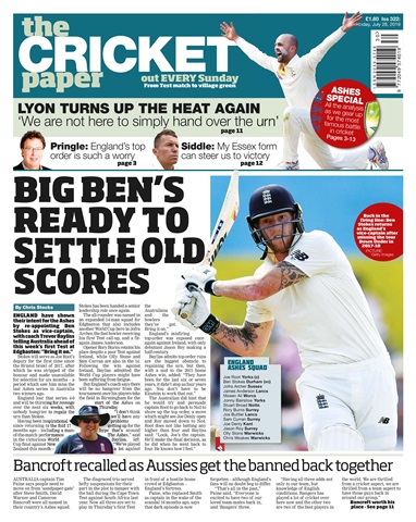 The Cricket Paper issue 28th July 2019