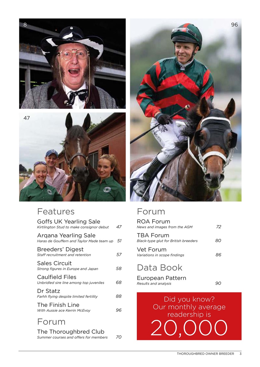 The Owner Breeder Preview Pages