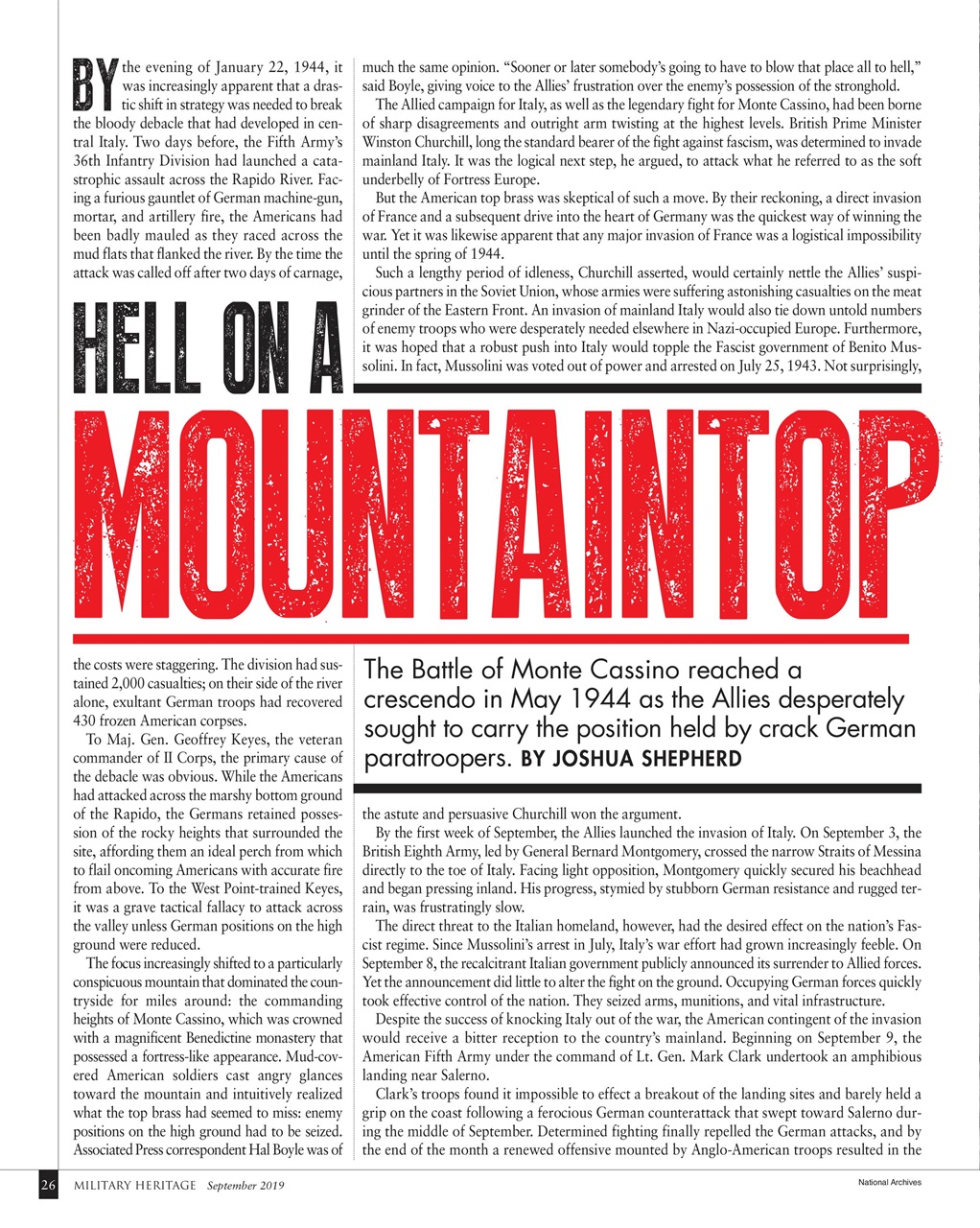 Military Heritage Preview Pages