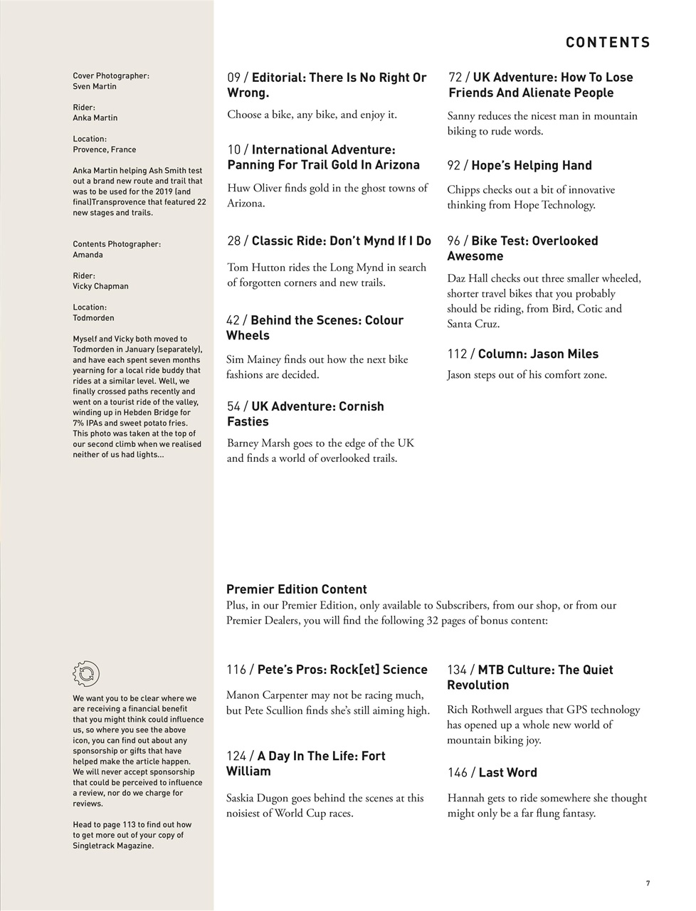 Singletrack Preview Pages