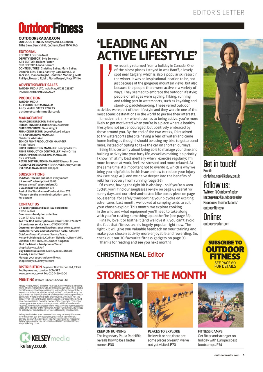 Outdoor Fitness & Adventure Preview Pages