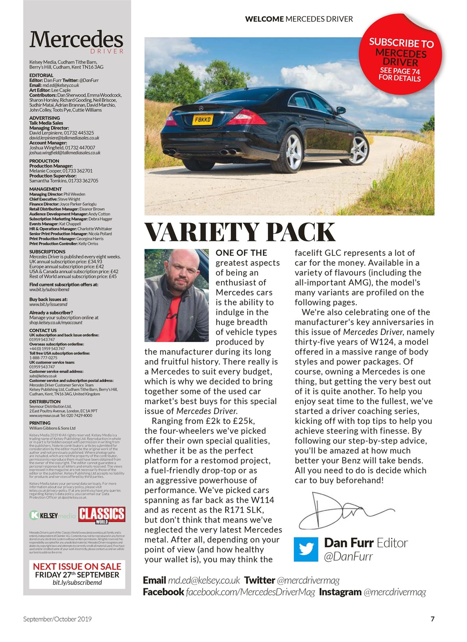 Mercedes Driver Magazine Preview Pages