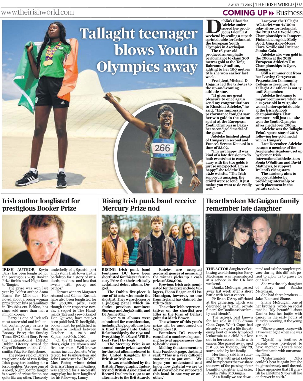 Irish World Preview Pages