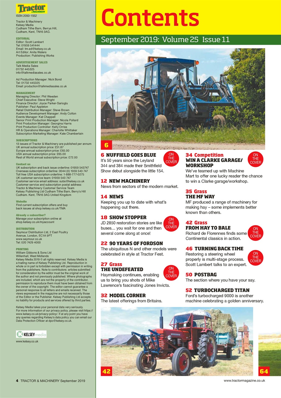 Tractor & Machinery Preview Pages