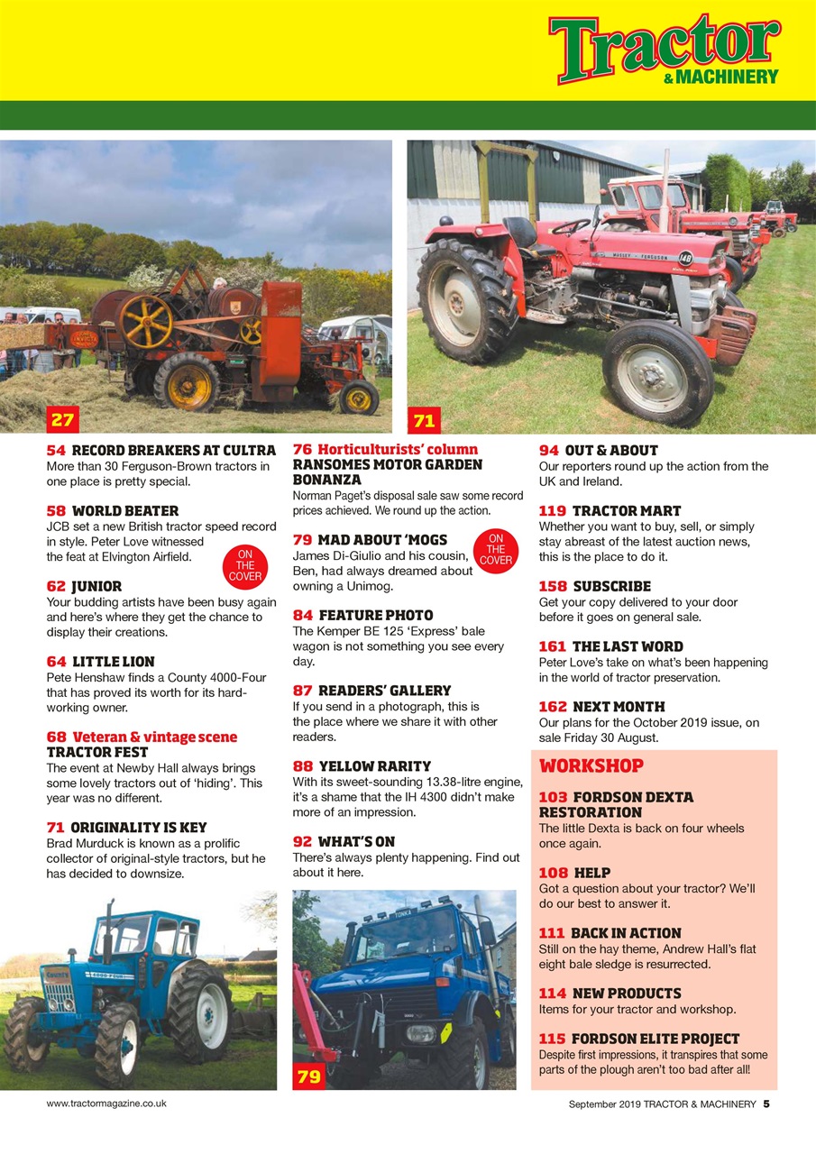Tractor & Machinery Preview Pages