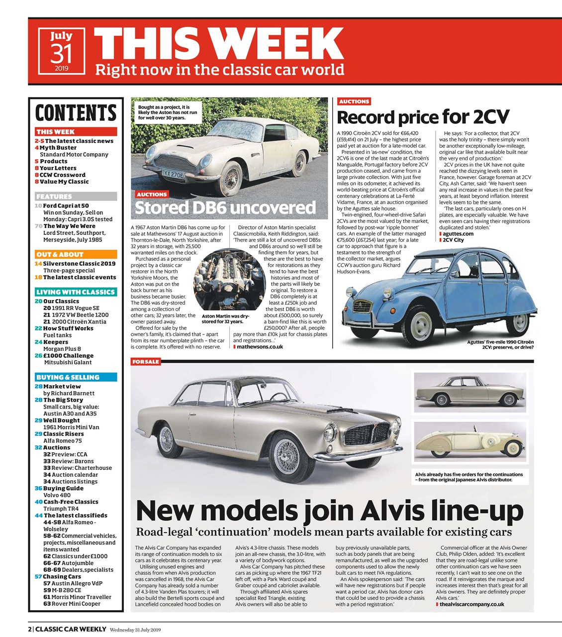Classic Car Weekly Preview Pages