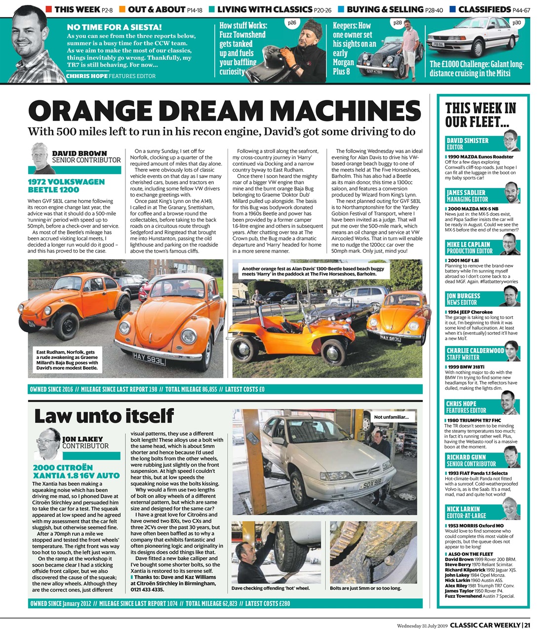 Classic Car Weekly Preview Pages