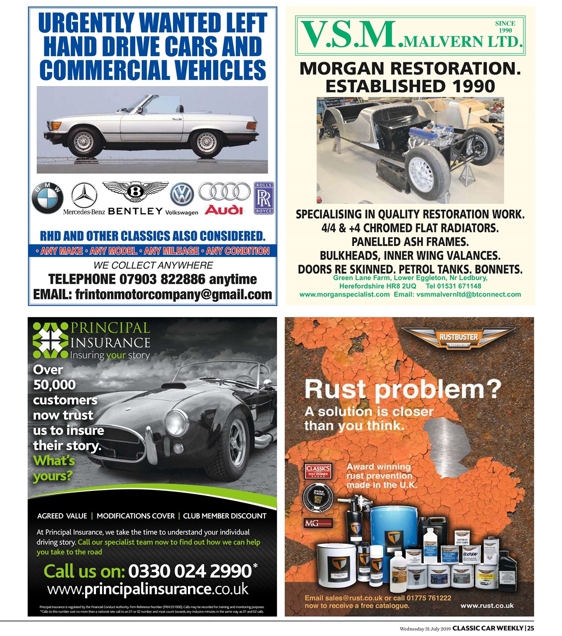 Classic Car Weekly Preview Pages