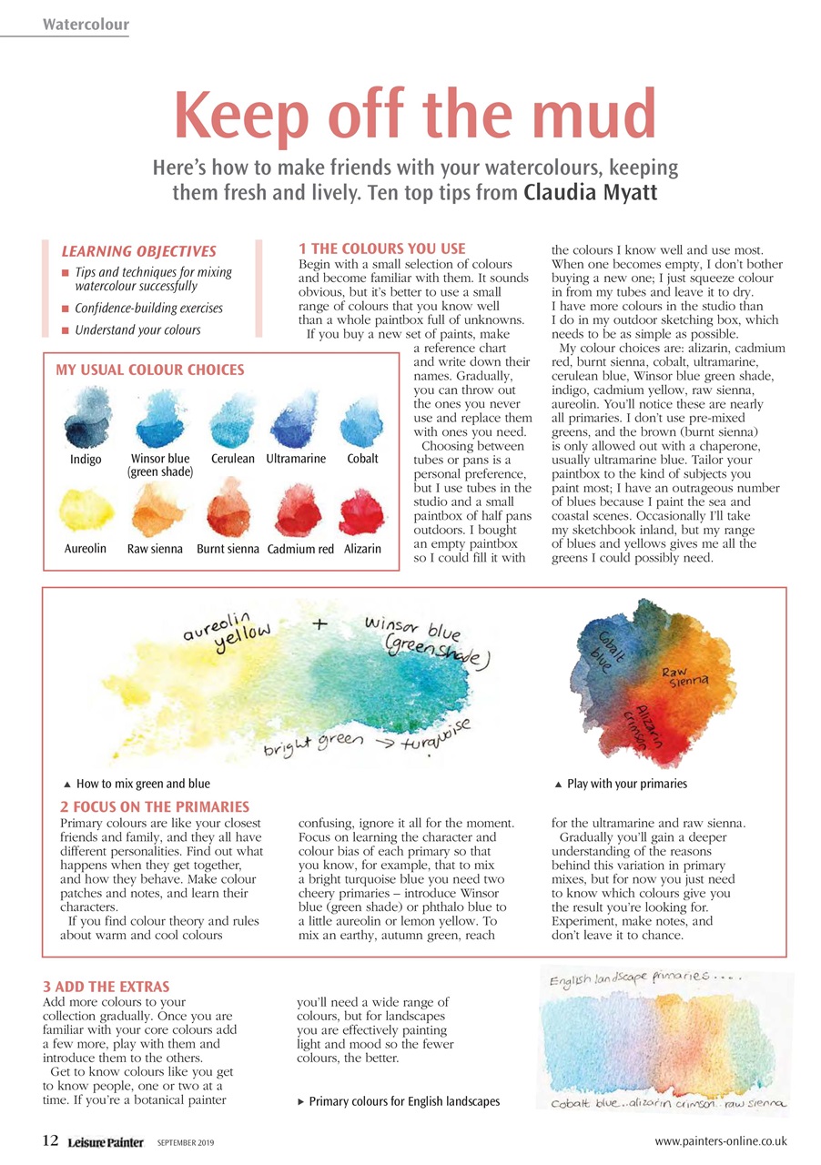 Leisure Painter & The Artist Preview Pages