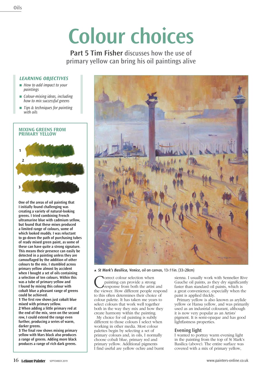 Leisure Painter & The Artist Preview Pages