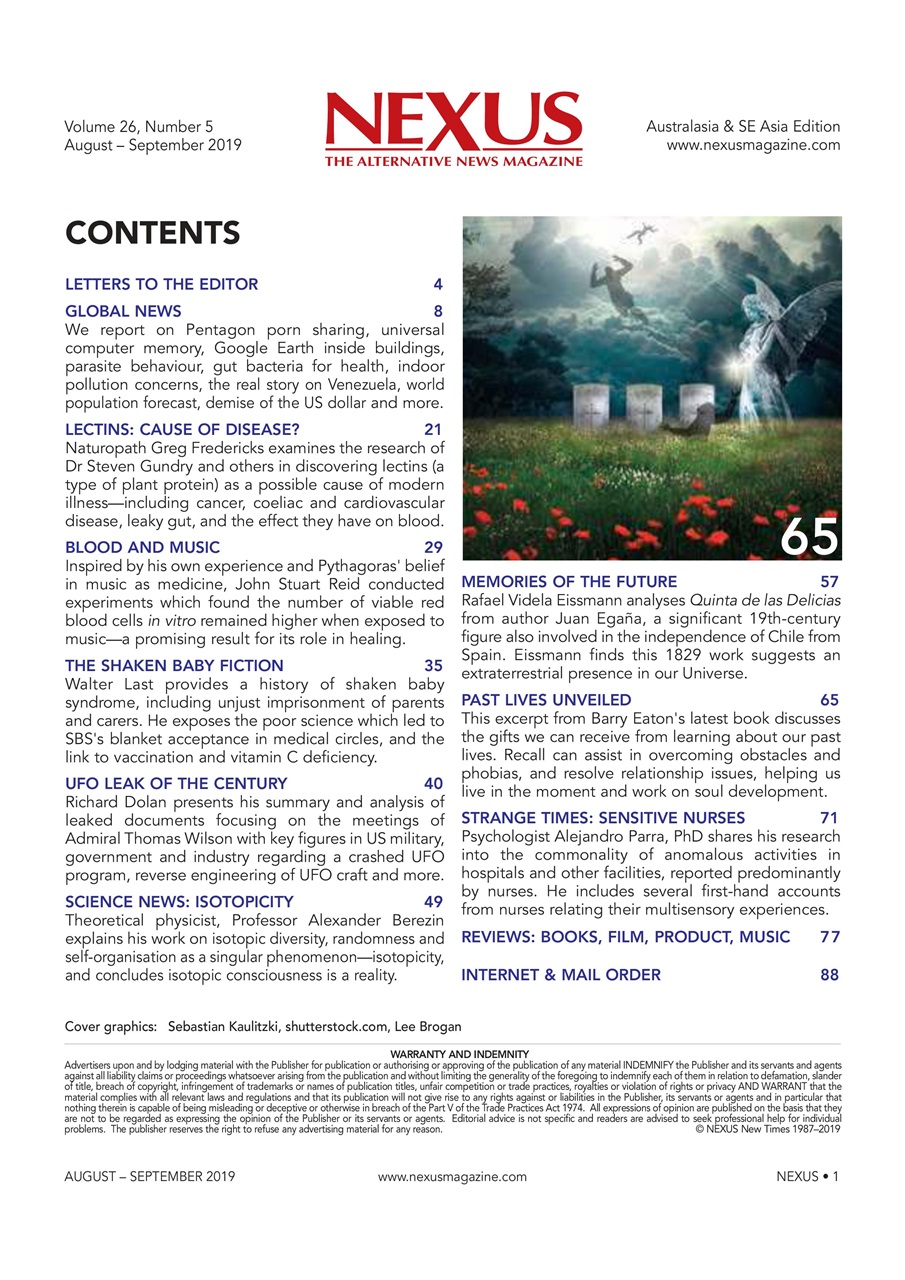 Nexus Magazine Preview Pages