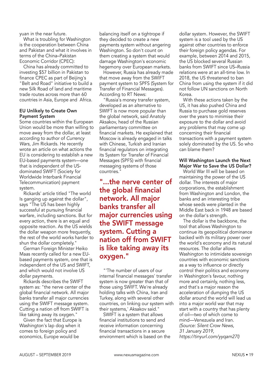 Nexus Magazine Preview Pages