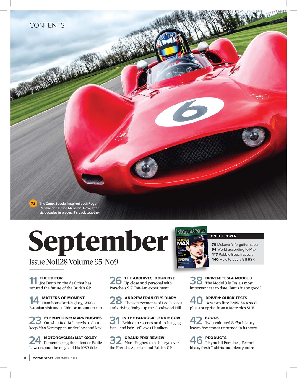 Motor Sport Magazine Preview Pages