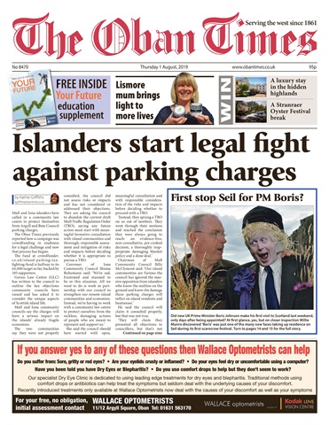 The Oban Times & Lochaber Times issue 1st August 2019