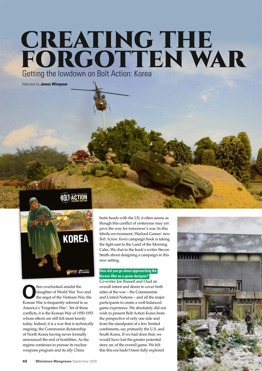 Miniature Wargames Preview Pages