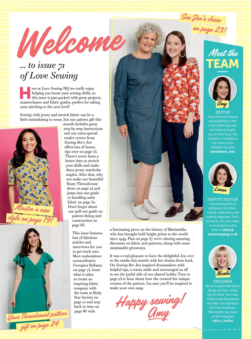 Love Sewing Preview Pages