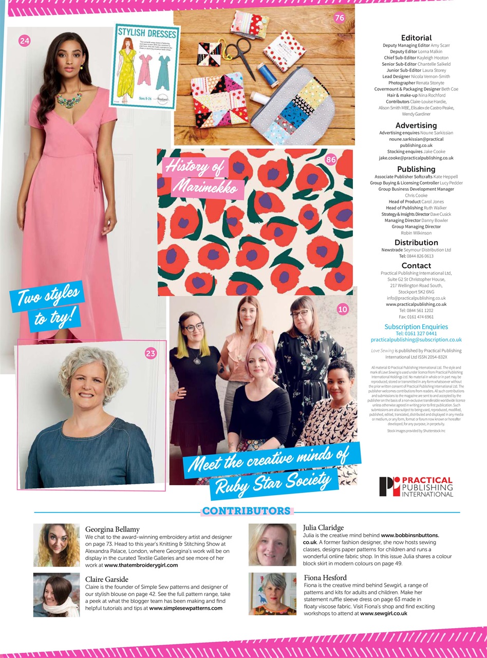 Love Sewing Preview Pages