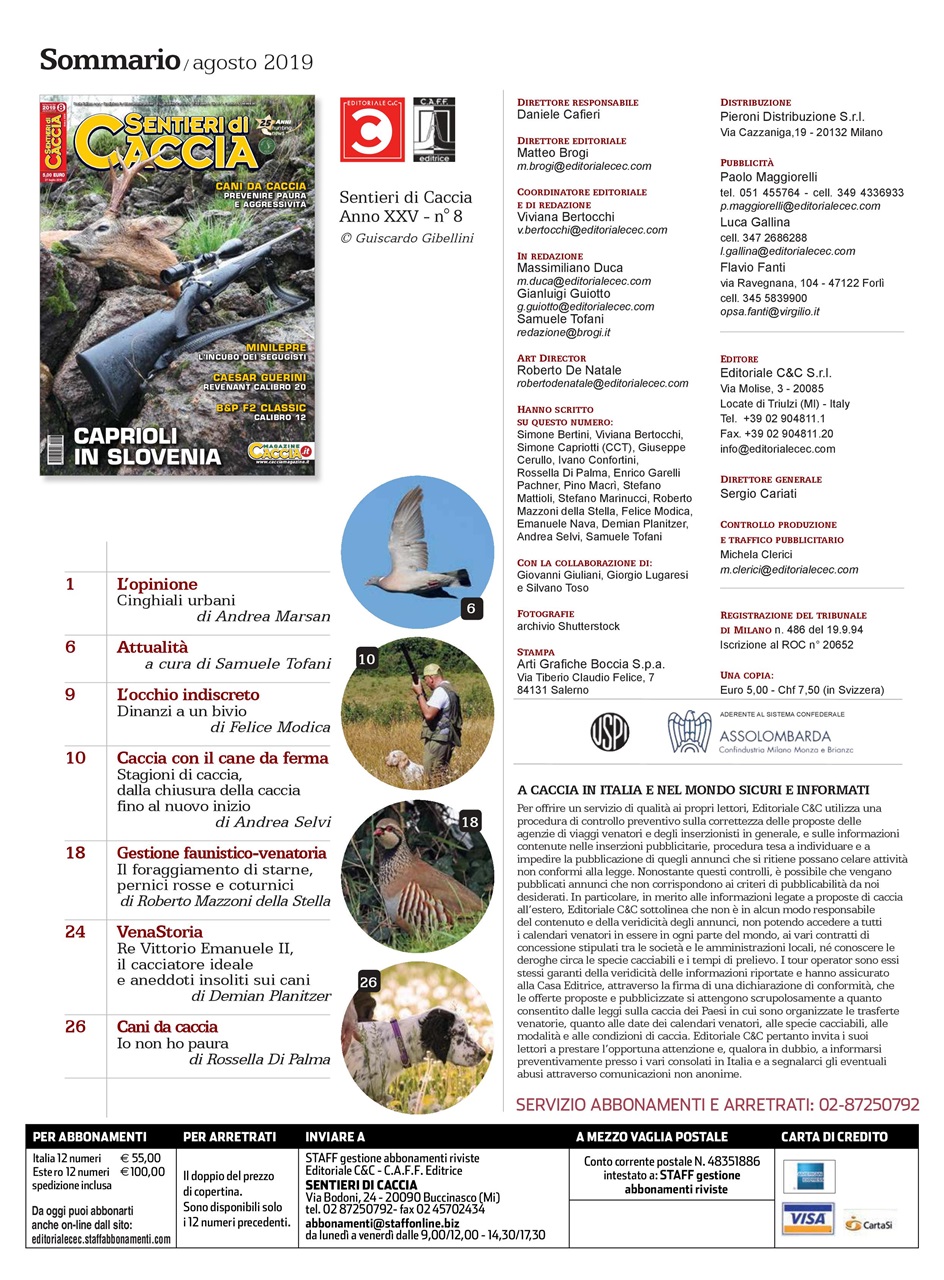 SENTIERI DI CACCIA Preview Pages