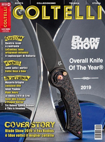 COLTELLI issue N. 95 Agosto/Settembre 2019