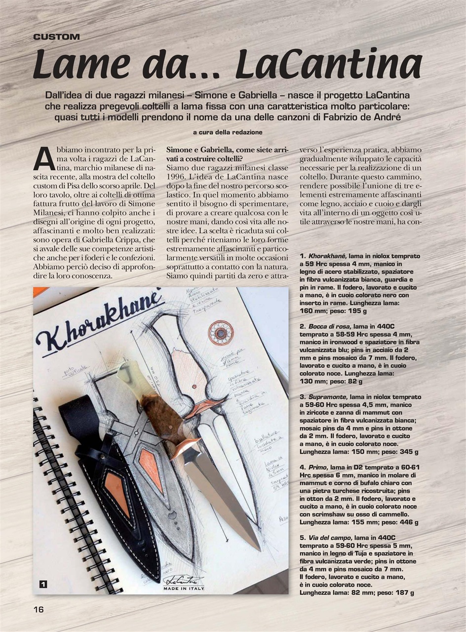 COLTELLI Preview Pages