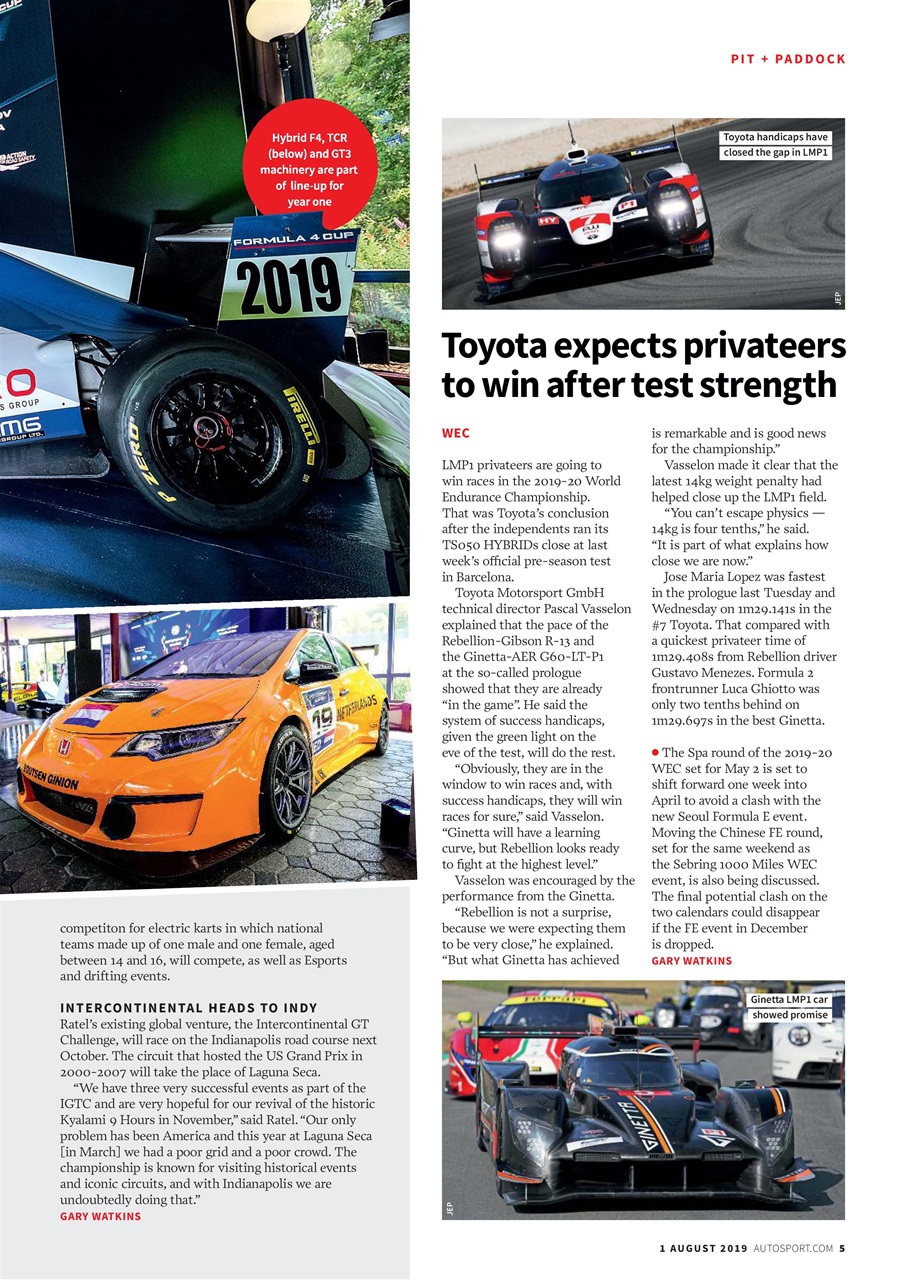 Autosport Preview Pages
